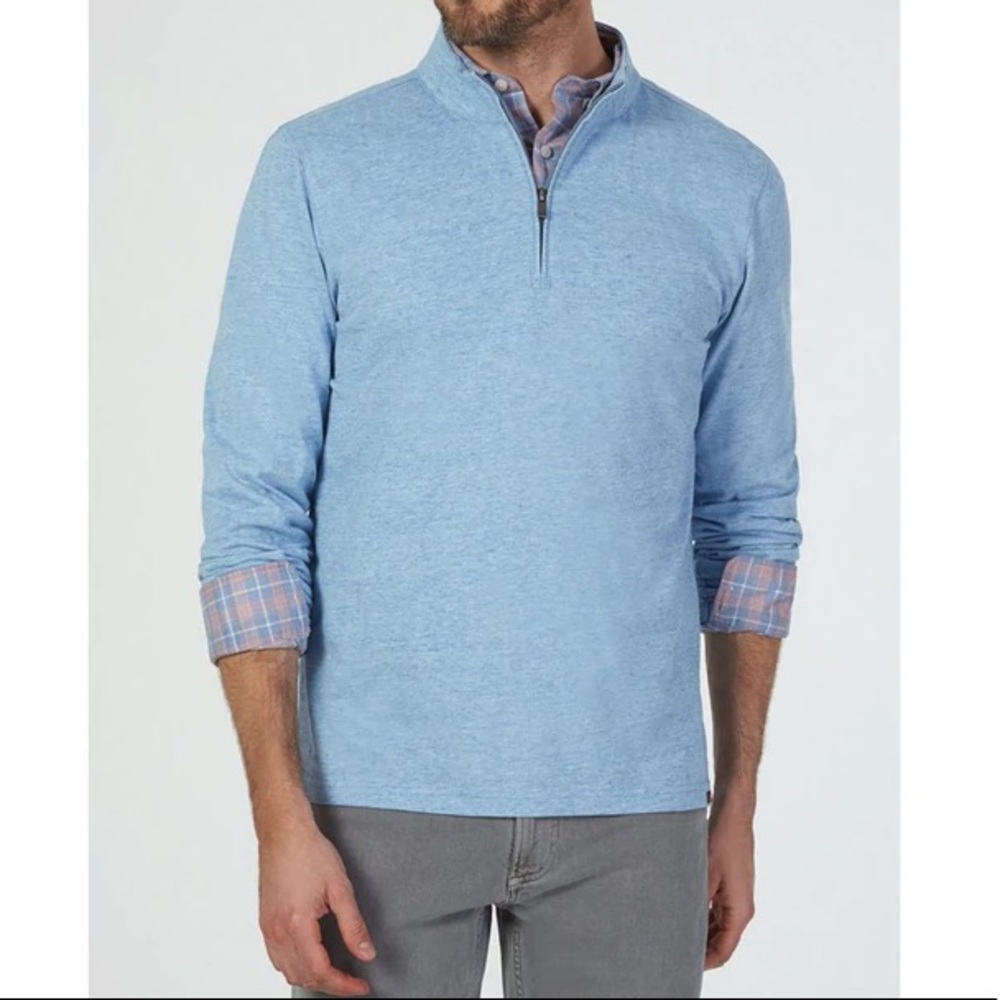 Faherty Suffolk Pullover Quarter Zip - image 1